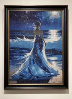 ダイヤモンドアート　夜の海　未開封