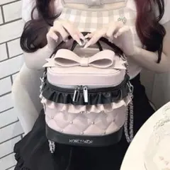 ハニーミュウ ビッグリボンバニティショルダー ブラック HONEYMEW