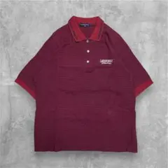 00‘s vintage ストライプ　ポロシャツ　アーカイブ　グランジ　y2k