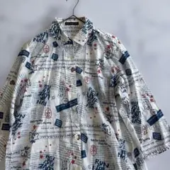 ✨美品✨ CASTELBAJAC カステルバジャック　白系　半袖シャツXLのサムネイル