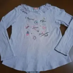 メゾピアノフリルモチーフAライン長袖カットソー140美品