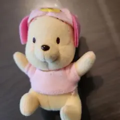 プーさん 小型ぬいぐるみ ピンクの服