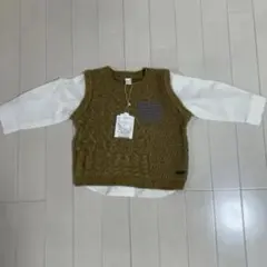 apres les cours 重ね着風シャツ　90cm アプレレクール