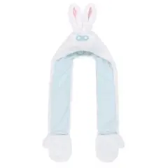 ディズニー 白うさぎ マフラーキャップ 不思議の国のアリス ファンキャップ