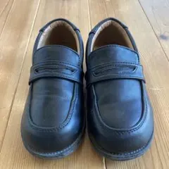 キッズ￼/フォーマルシューズ/ブラック/17cm/レザー風