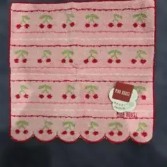 PINK HOUSE チェリー柄 タオルハンカチのサムネイル