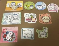 ちいかわ　ステッカー　シール　ハチワレ　うさぎ　シーサーモモンガ　くりまんじゅう