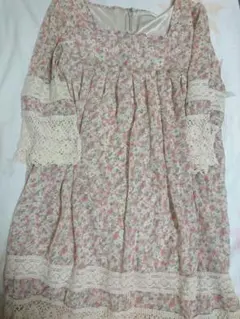 one after another NICE CLAUP 花柄ワンピース