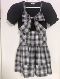 evelyn 原宿店限定 ビッグリボンティアードOP 千鳥 - メルカリ