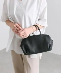 イア パピヨネ ショルダー付きハニカムボストンバッグ《2way/本革》