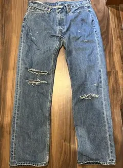 Levi's 514 ダメージ加工 ブルージーンズ W36 L32