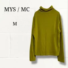 MYS / MC 日本製 タートルネック カットソー オリーブ M