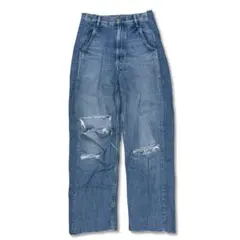 極美品 Adam et Rope レイヤード ダメージ デニム パンツ L - メルカリ