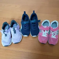 Nike　PUMA　new balance キッズスニーカー 3足セット