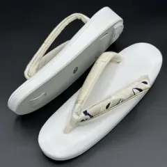 【444】フォーマル草履 1枚芯 西陣織鼻緒 ×白地 フリーサイズ 特別価格