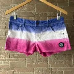 ★ROXY ロキシー★90s 水着 ショートパンツ サーフパンツ　グラデ　M