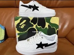 A BATHING APE BAPE STA ホワイト/ブラック