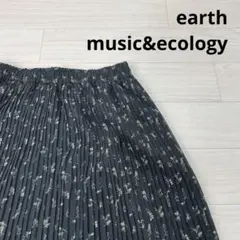 earth music&ecology　 プリーツスカート 花柄