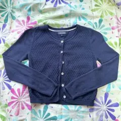 【122サイズ】Tommy Hilfiger ネイビー カーディガン ボレロ
