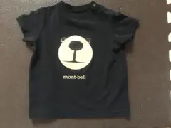 mont-bell モンベル クマの顔 Tシャツ 黒 サイズ80