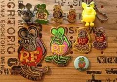 RATFINK ピンバッジ 缶バッジ ワッペン＋α 10点セット ラットフィンク