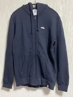 adidas originals フルジップフーディ　ネイビー　 メンズS