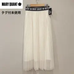 タグ付未使用✨MARY QUANT マリクワ ロゴテープチュールプリーツスカートのサムネイル