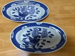 有田焼　其泉窯　楕円皿2枚セット