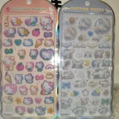 【正規品】コットンパフィー シール サンリオキャラクターズ　サンリオ　セット