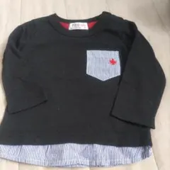 美品POLO Baby 黒 長袖Tシャツ 70