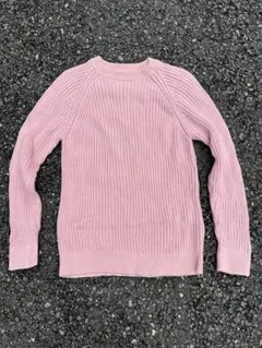 センスオブプレイス リブニット ピンク Mサイズ ニット　セーター　コットン
