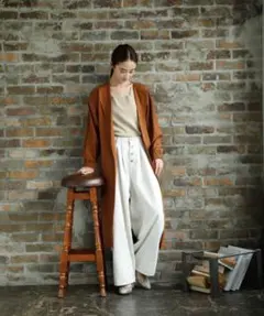 ニコアンド　ロングコート　ロングカーディガン