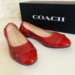 新品未使用箱付き‼️超美品‼️COACH フラットシューズ　23センチ