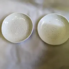 白い丸型皿 2枚セット