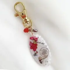 【4299】フレンチホルン キーホルダー 吹奏楽部ホルンパートチャーム 部活動のサムネイル