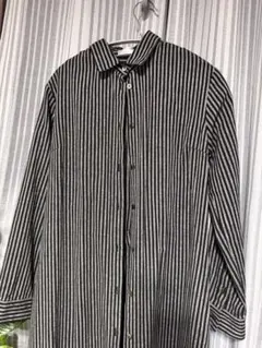 Stussy ストライプ 長袖シャツ ブラック M - メルカリ