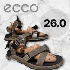 美品】エコー ECCO エキソラップ ストラップ サンダル 28cm ネイビー