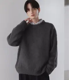 【LUENNA】Basic Shaggy Knit Sweater