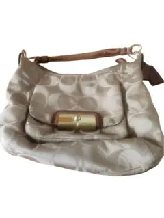 美品✨COACH コーチ オプアート ターンロック ハンドバッグ 16805