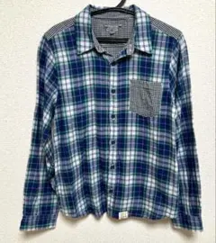 Bonpoint チェック柄　キッズ　長袖シャツ