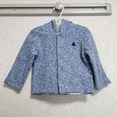 babyGAP アウター　70cm フード付き　ベビー　ブルー　ボーダー