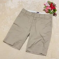 【GAPstretchギャップストレッチ】ストレッチハーフパンツ ベージュ L