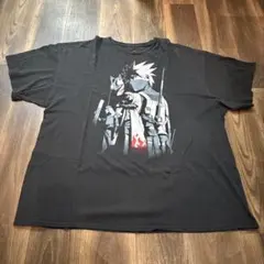 希少 3XL NARUTO ナルト カカシ 暗部 Tシャツ フェードブラック