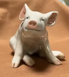 ロイヤルコペンハーゲン　2005 pig 豚 亥フィギュリン ロイヤルコペンハーゲン ピッグ ブタ フィギュリン 2005年 - メルカリ
