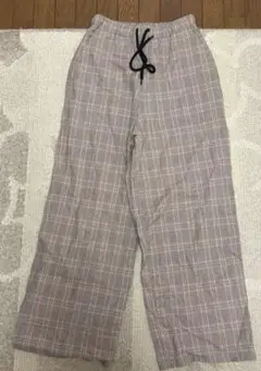 PUNYUS チェック柄パンツ サイズ1 オレンジ
