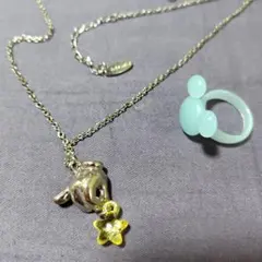 Disney ネックレス リング セット
