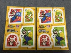 【年内処分】スーパーマリオ×サーティワン オリジナルフレークシール 2枚セット