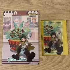 ヒロアカ　オープンスクール　イラストシート　クリアカード　緑谷出久