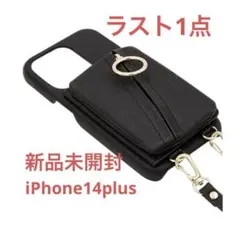 【新品未使用】iPhone14plus対応スマホケース ブラックのサムネイル