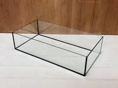 限定1台　600×200×200　2室水槽　パンチング仕切り板　クリアシリコン 限定1台 600×200×200 2室水槽 パンチング仕切り板 クリアシリコン